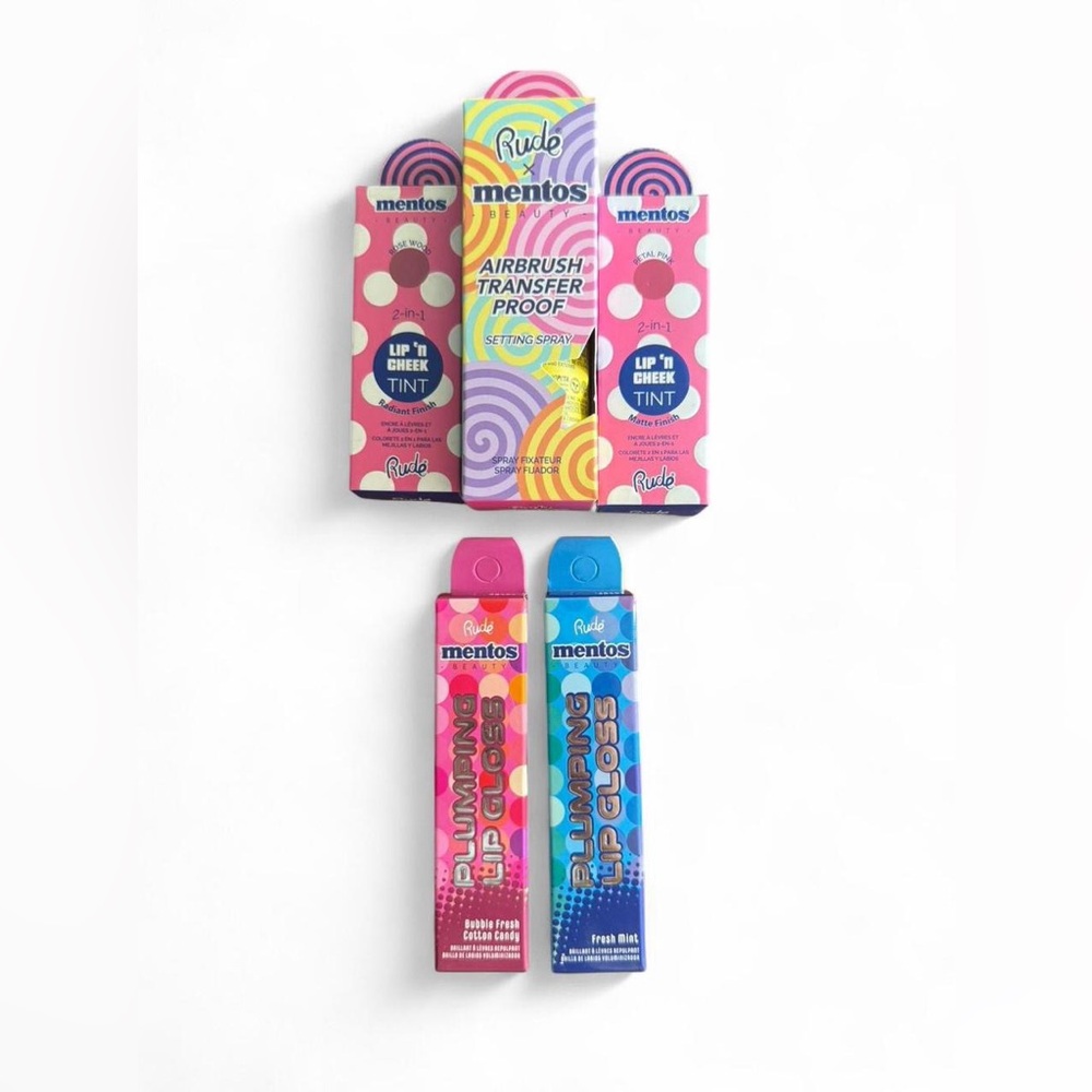 Rude x Mentos Beauty collection Bundle Listing is for 5 items as pictured
